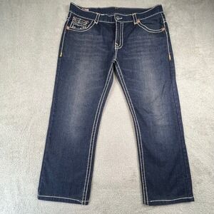 True Religion Joey Super T Jeans Mens 40 Blue Contrast Stitch Made in USA Y2K